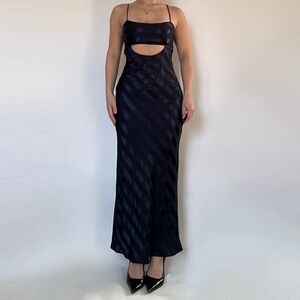 Chic Navy Strapless Dress